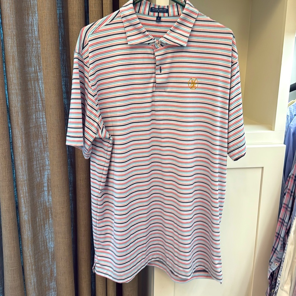 Peter Millar Crown Crafted 2 Button East Lake MEMBER Polo